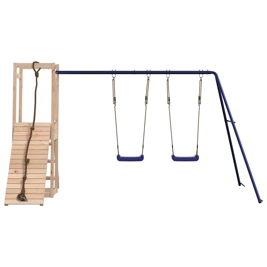 Spielturm aus imprägniertem Kiefernholz und massivem Douglasien- und Kiefernholz