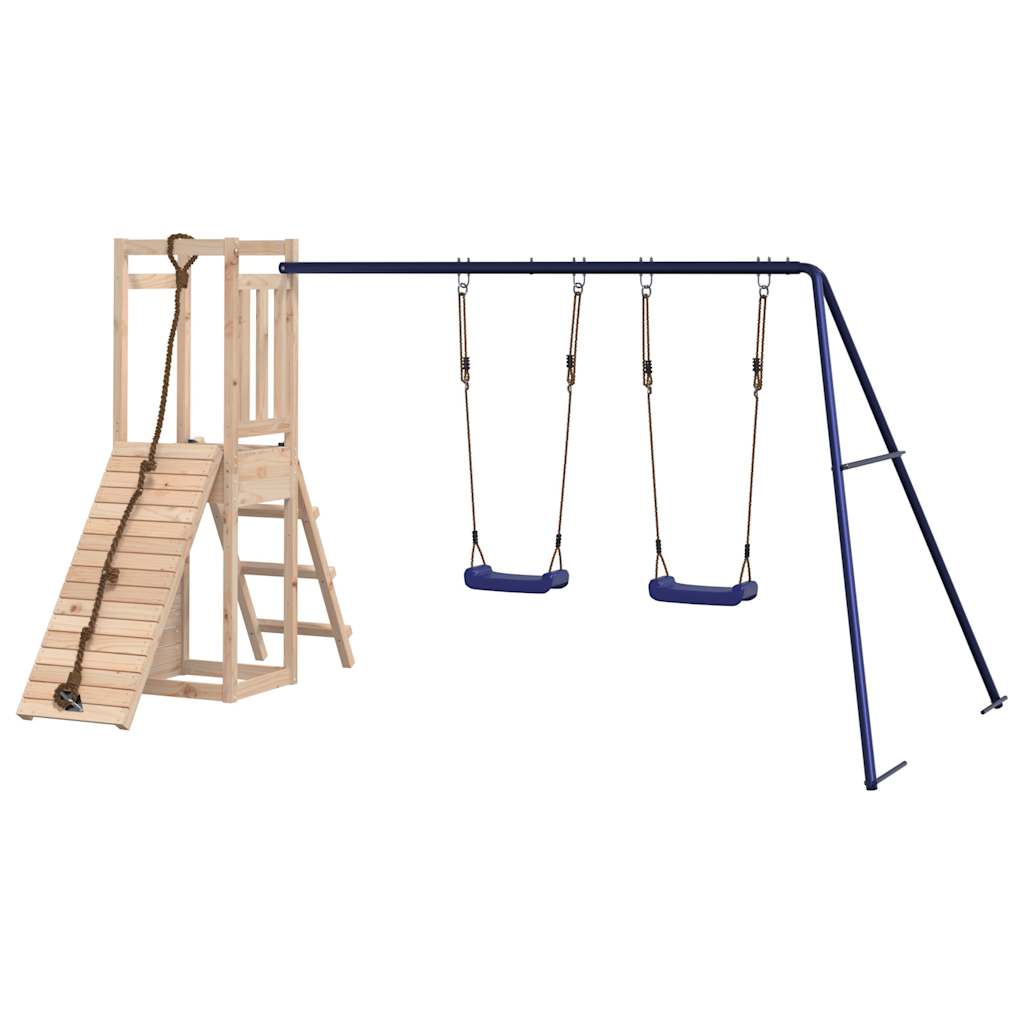 Spielturm aus imprägniertem Kiefernholz und massivem Douglasien- und Kiefernholz
