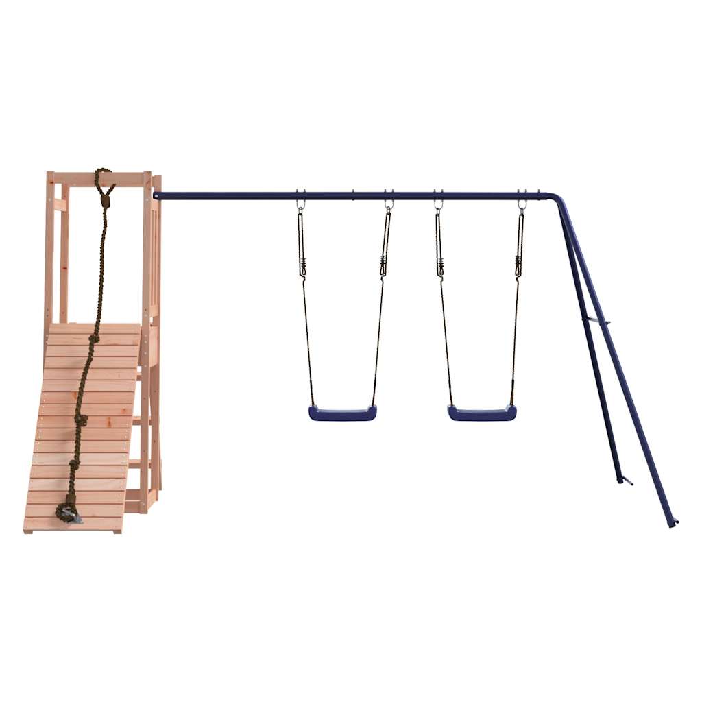 Spielturm aus imprägniertem Kiefernholz und massivem Douglasien- und Kiefernholz