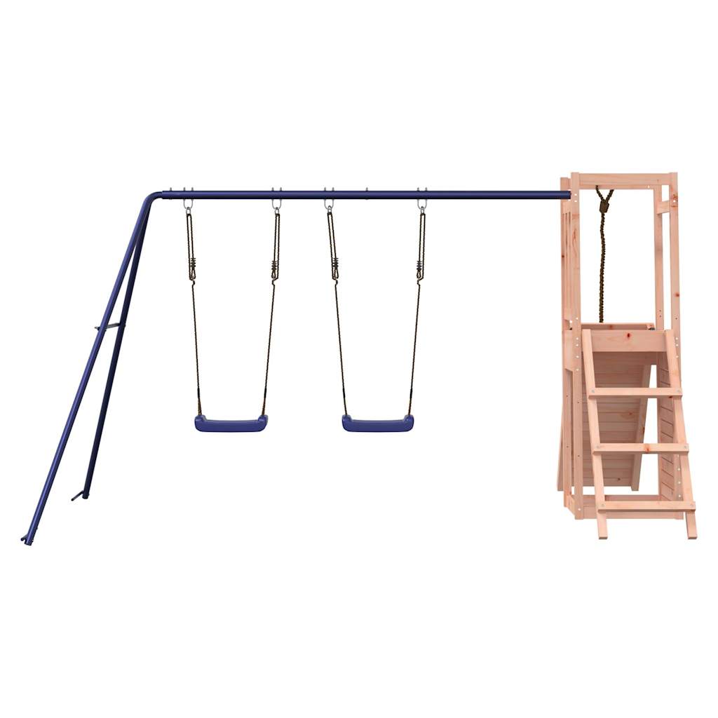 Spielturm aus imprägniertem Kiefernholz und massivem Douglasien- und Kiefernholz
