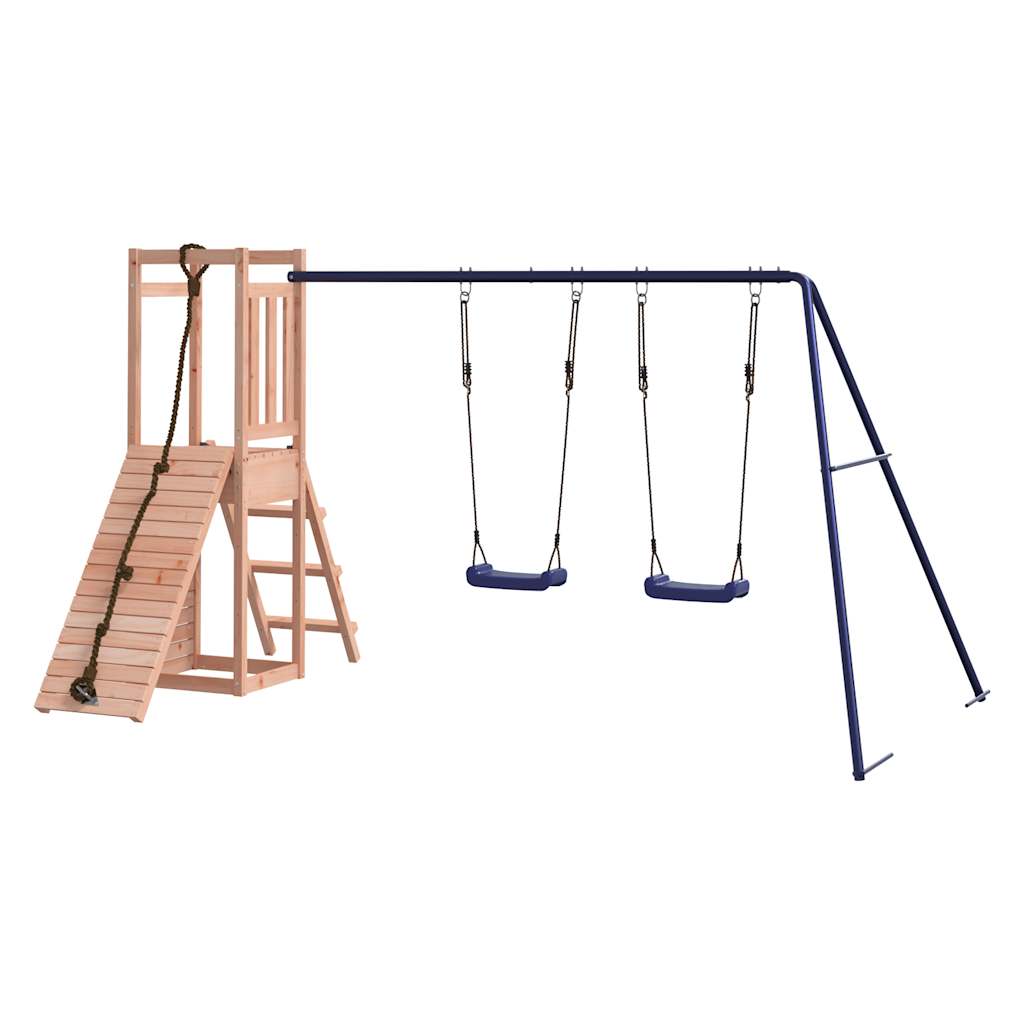 Spielturm aus imprägniertem Kiefernholz und massivem Douglasien- und Kiefernholz