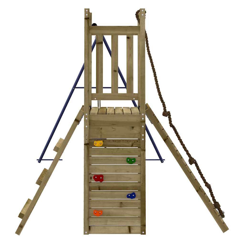 Spielturm aus imprägniertem Kiefernholz und massivem Douglasien- und Kiefernholz