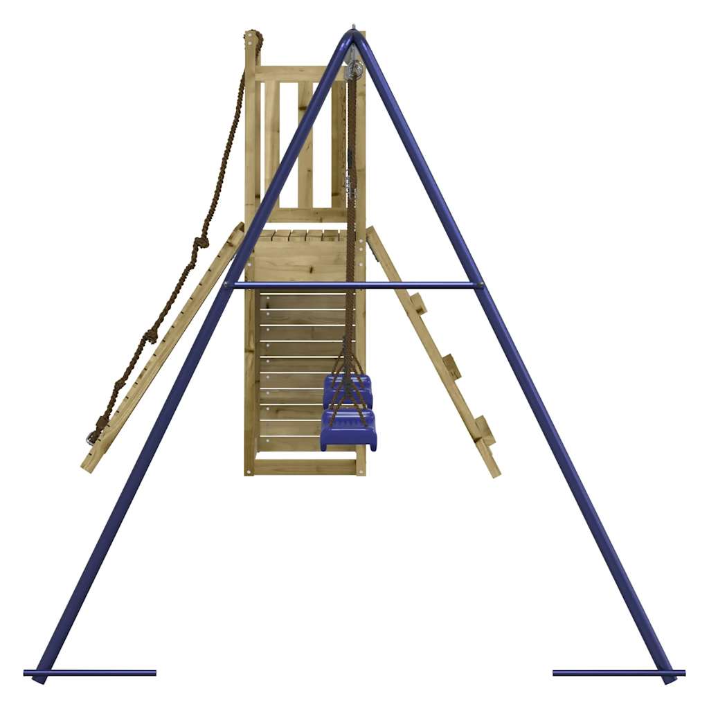 Spielturm aus imprägniertem Kiefernholz und massivem Douglasien- und Kiefernholz