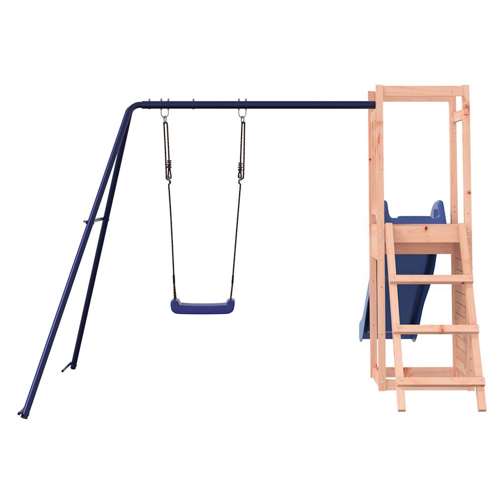 Spielturm aus imprägniertem Kiefernholz und massivem Douglasien- und Kiefernholz