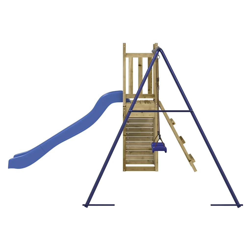 Spielturm aus imprägniertem Kiefernholz und massivem Douglasien- und Kiefernholz