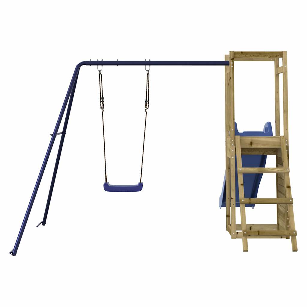 Spielturm aus imprägniertem Kiefernholz und massivem Douglasien- und Kiefernholz