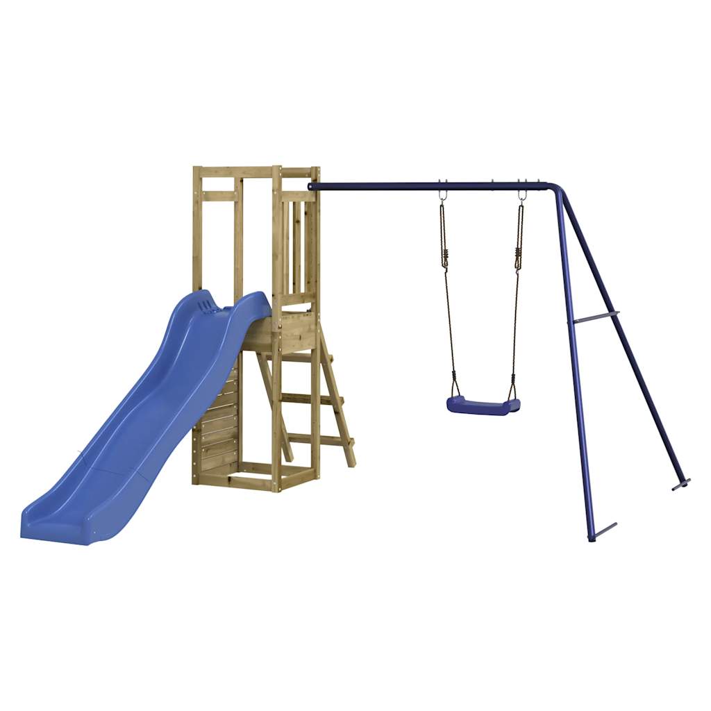 Spielturm aus imprägniertem Kiefernholz und massivem Douglasien- und Kiefernholz
