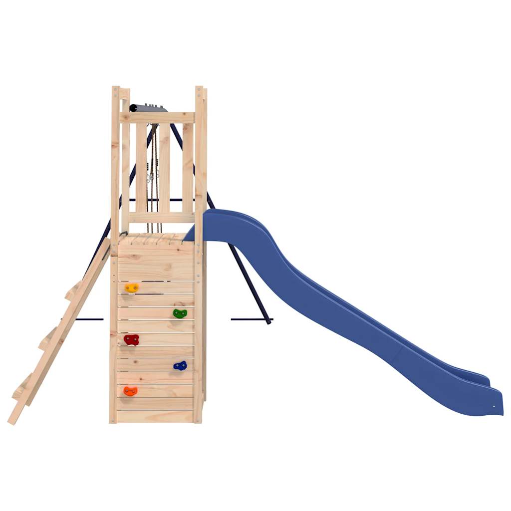 Spielturm aus imprägniertem Kiefernholz und massivem Douglasien- und Kiefernholz
