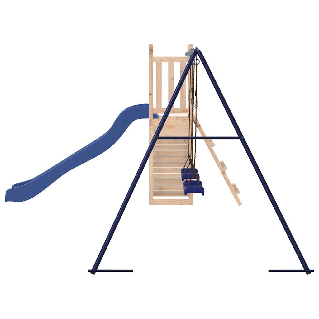 Spielturm aus imprägniertem Kiefernholz und massivem Douglasien- und Kiefernholz