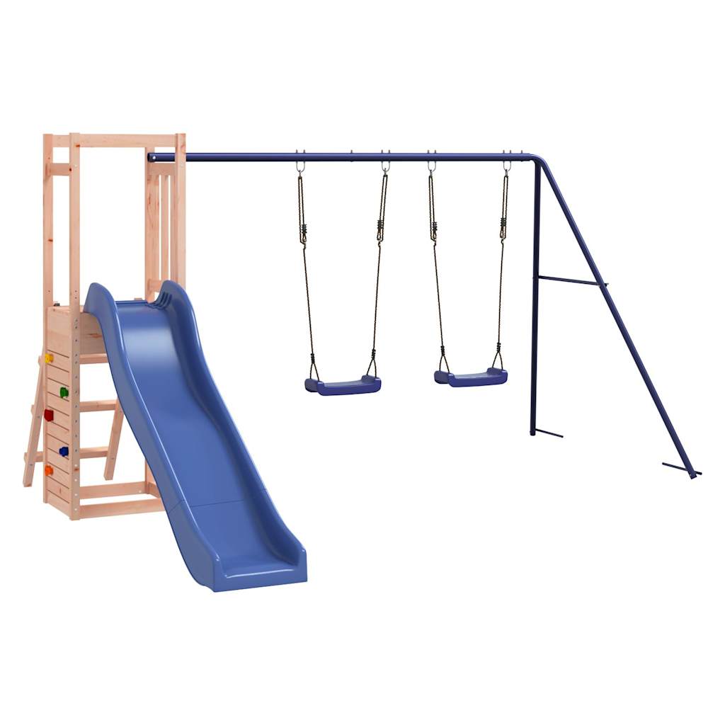 Spielturm aus imprägniertem Kiefernholz und massivem Douglasien- und Kiefernholz