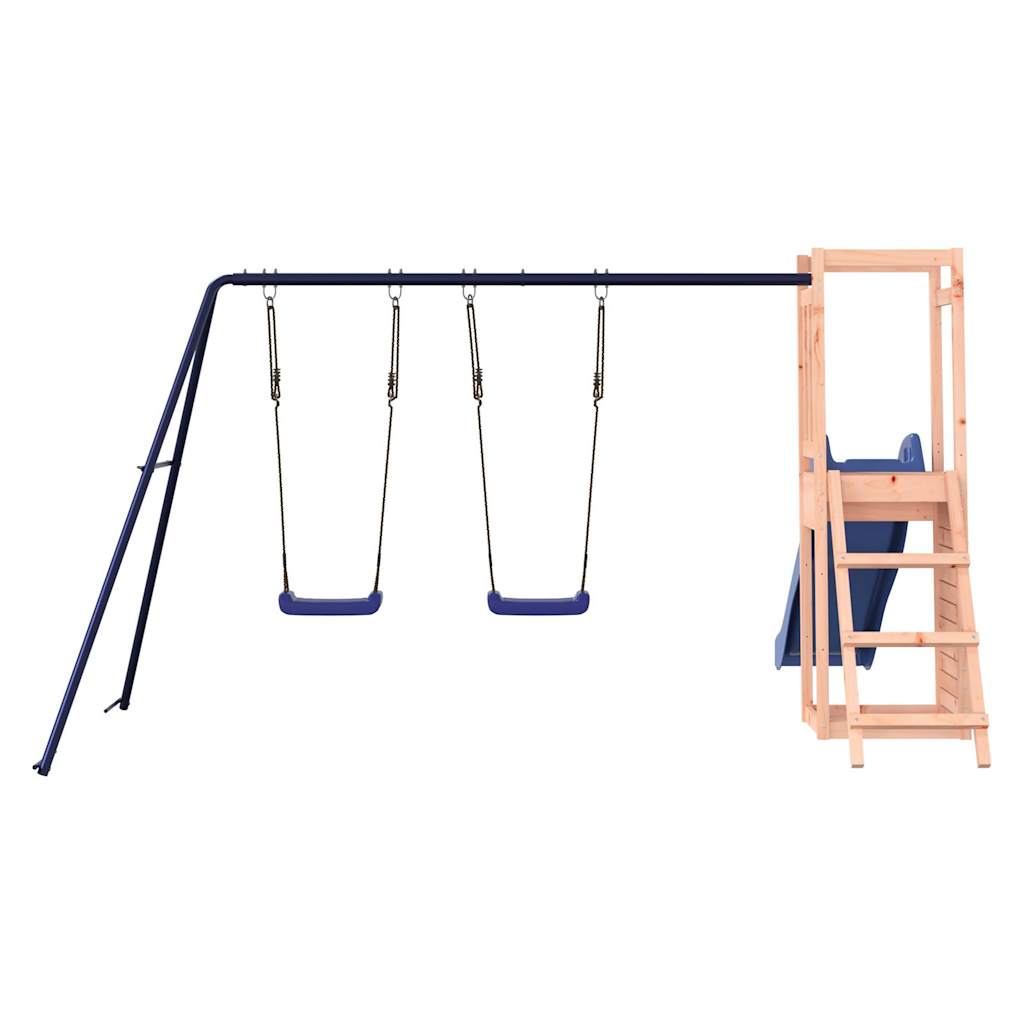 Spielturm aus imprägniertem Kiefernholz und massivem Douglasien- und Kiefernholz