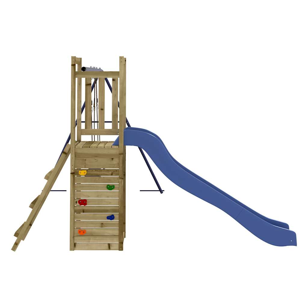 Spielturm aus imprägniertem Kiefernholz und massivem Douglasien- und Kiefernholz