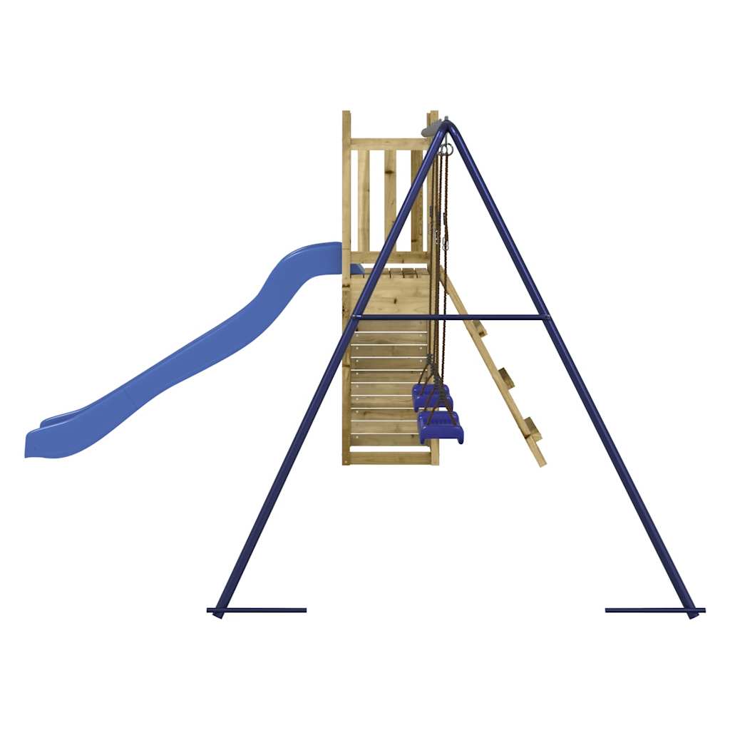 Spielturm aus imprägniertem Kiefernholz und massivem Douglasien- und Kiefernholz