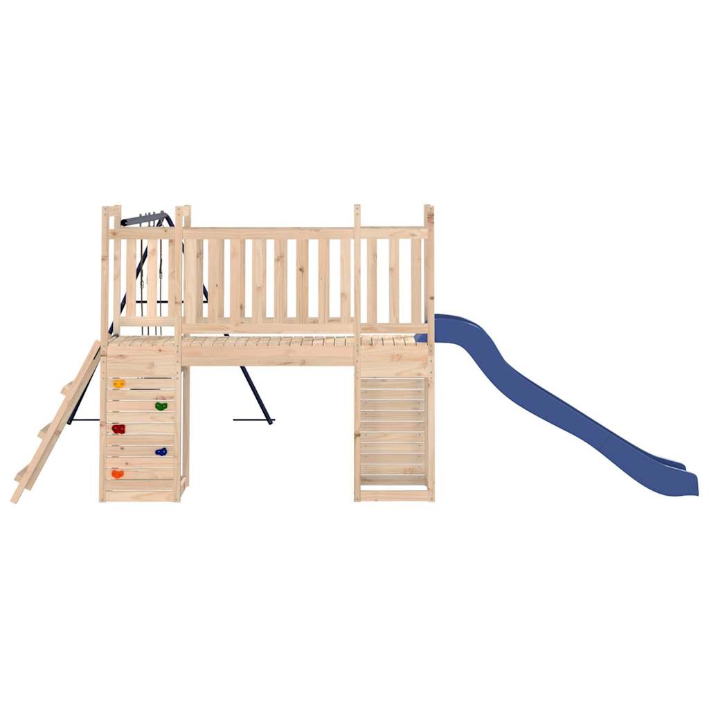 Spielturm aus imprägniertem Kiefernholz und massivem Douglasien- und Kiefernholz