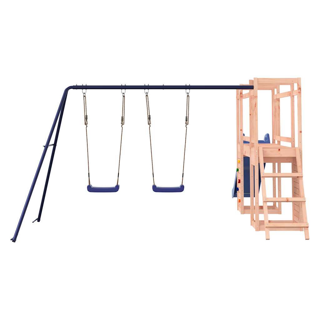 Spielturm aus imprägniertem Kiefernholz und massivem Douglasien- und Kiefernholz
