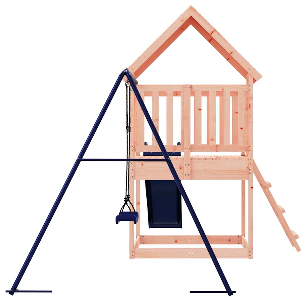 Spielturm aus imprägniertem Kiefernholz und massivem Douglasien- und Kiefernholz
