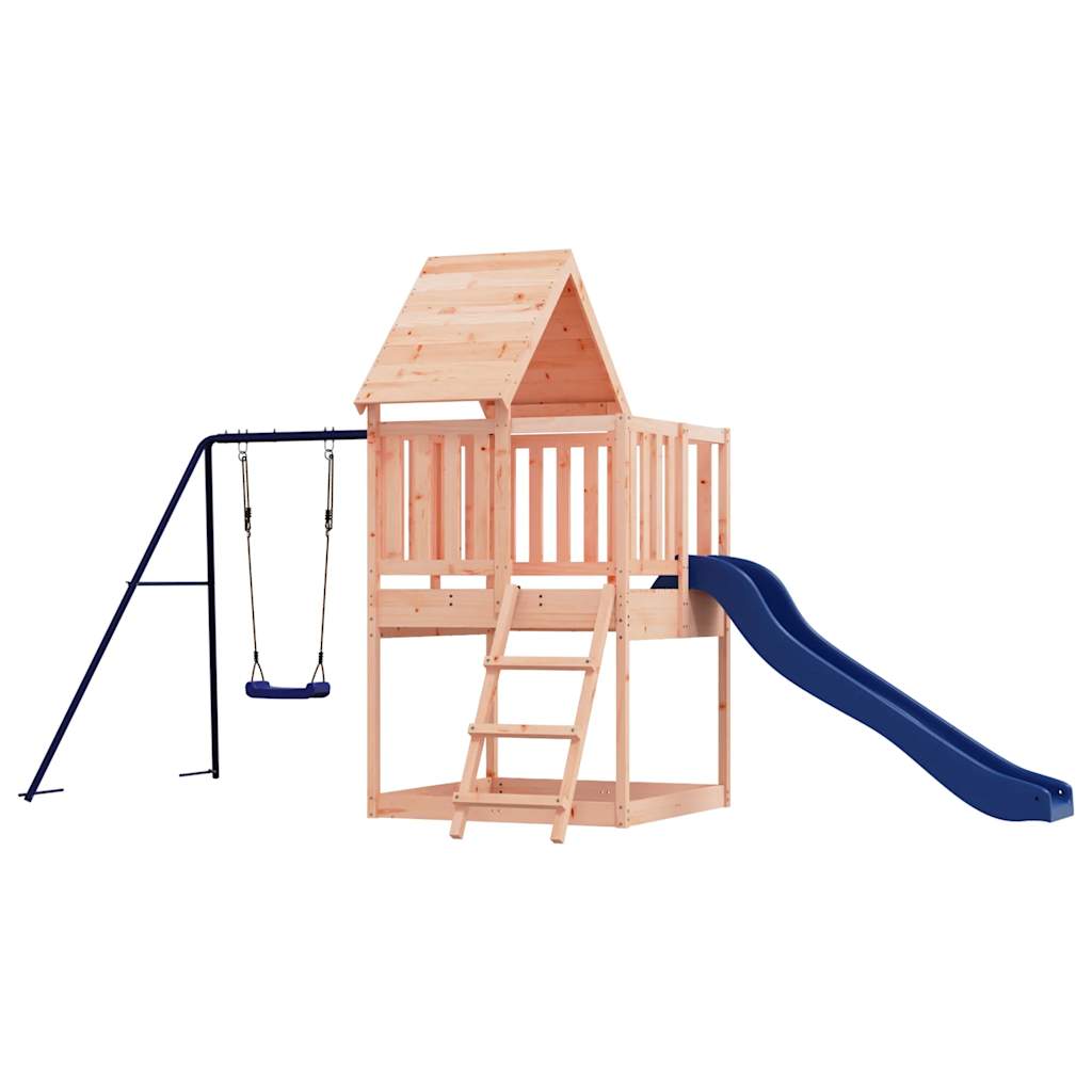 Spielturm aus imprägniertem Kiefernholz und massivem Douglasien- und Kiefernholz