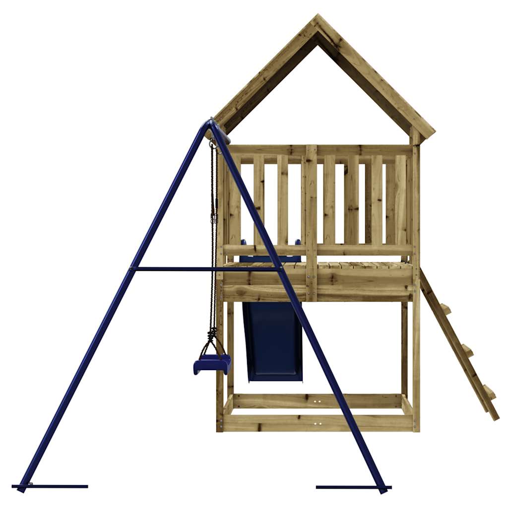 Spielturm aus imprägniertem Kiefernholz und massivem Douglasien- und Kiefernholz