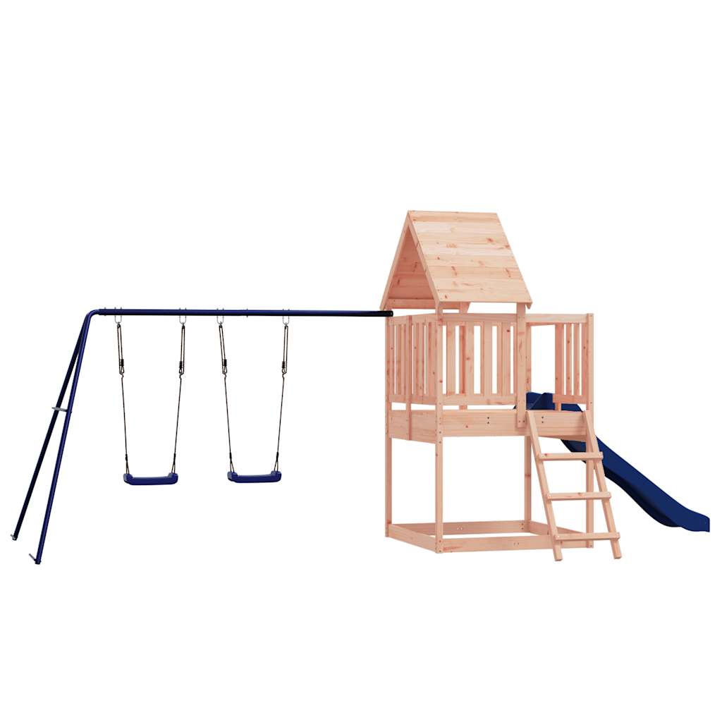 Spielturm aus imprägniertem Kiefernholz und massivem Douglasien- und Kiefernholz