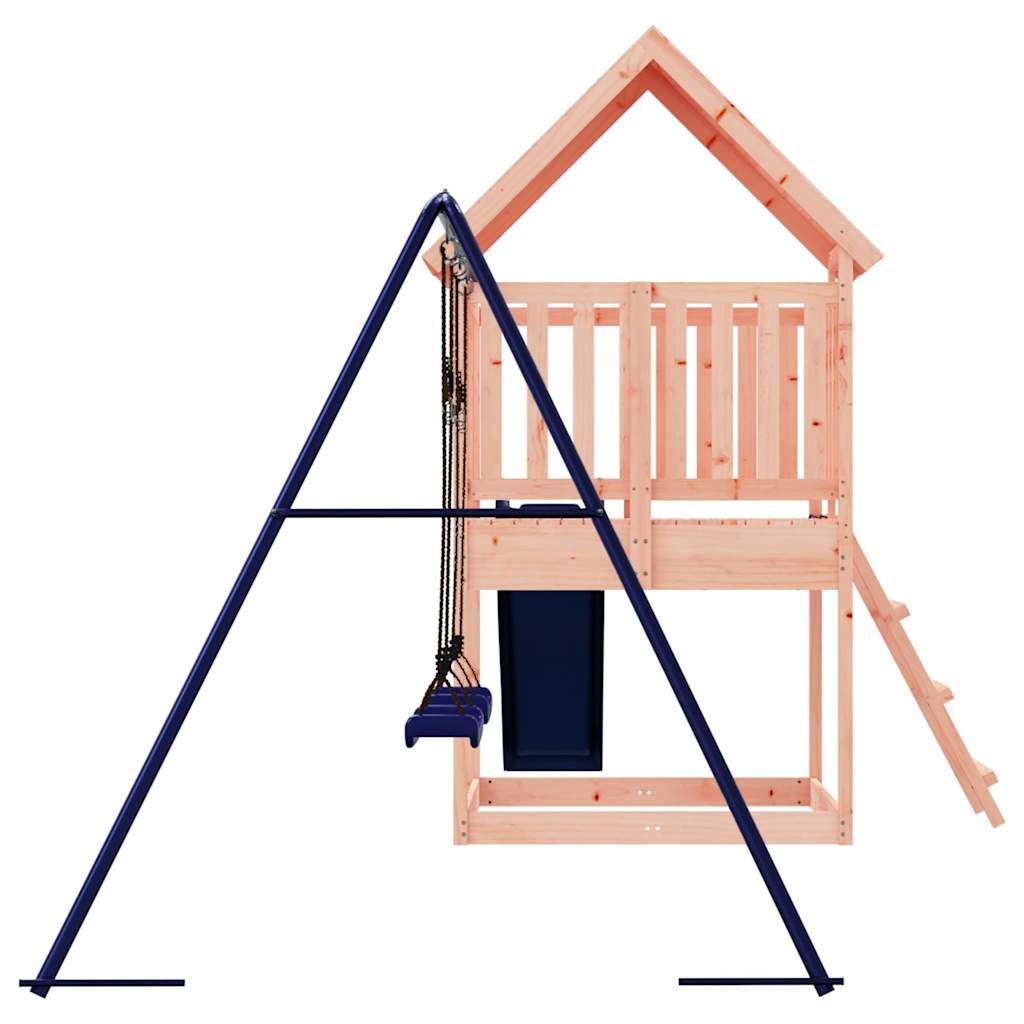 Spielturm aus imprägniertem Kiefernholz und massivem Douglasien- und Kiefernholz