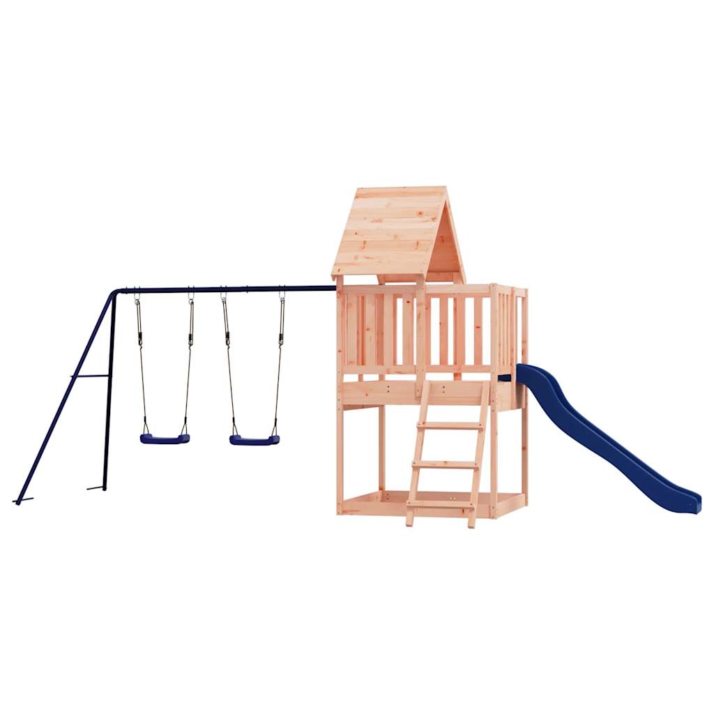 Spielturm aus imprägniertem Kiefernholz und massivem Douglasien- und Kiefernholz
