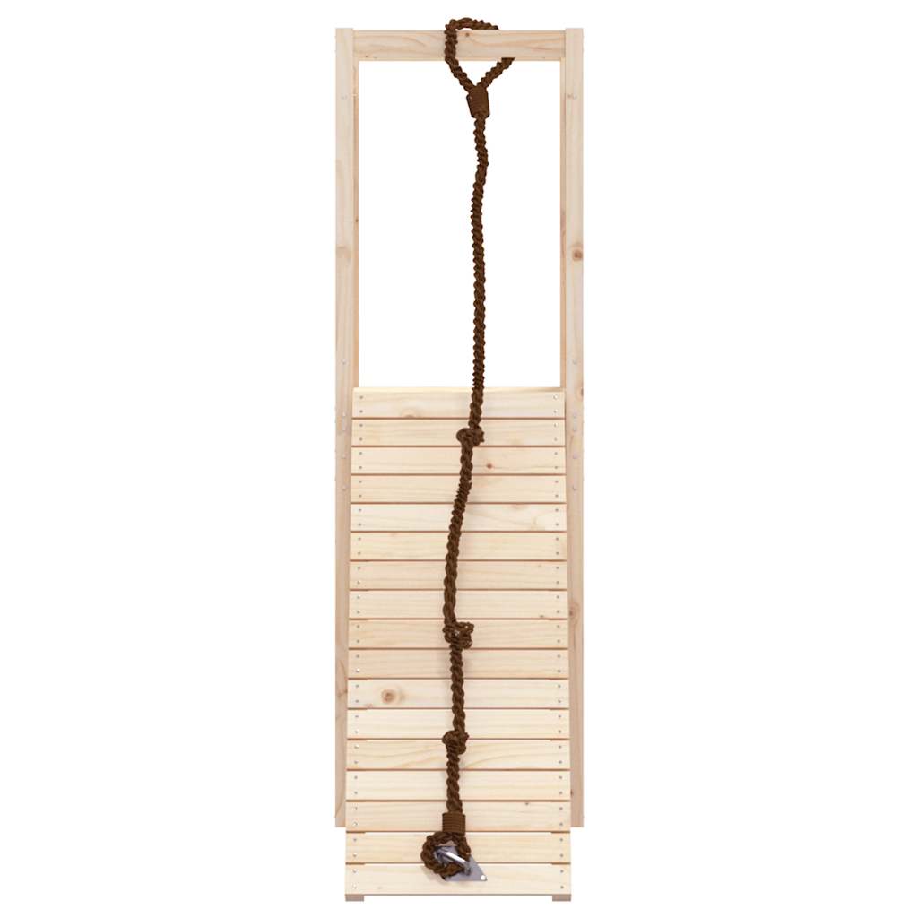 Spielturm mit Kletterwand aus imprägniertem Kiefernholz und Massivholz Douglasie