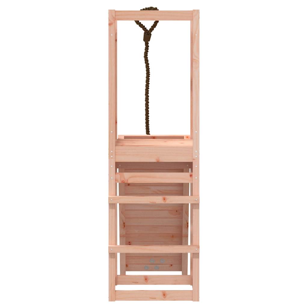 Spielturm mit Kletterwand aus imprägniertem Kiefernholz und Massivholz Douglasie