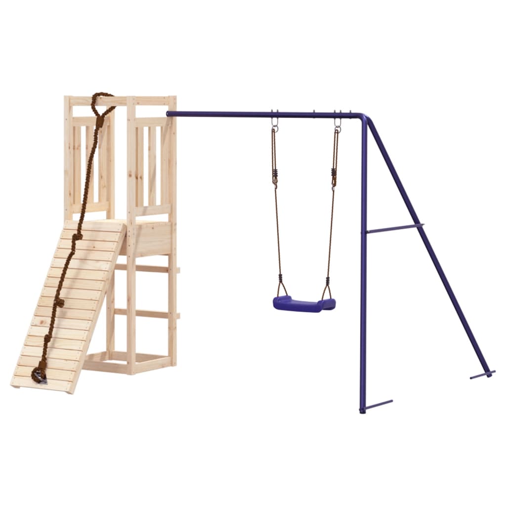 Spielturm aus imprägniertem Kiefernholz und massivem Douglasien- und Kiefernholz