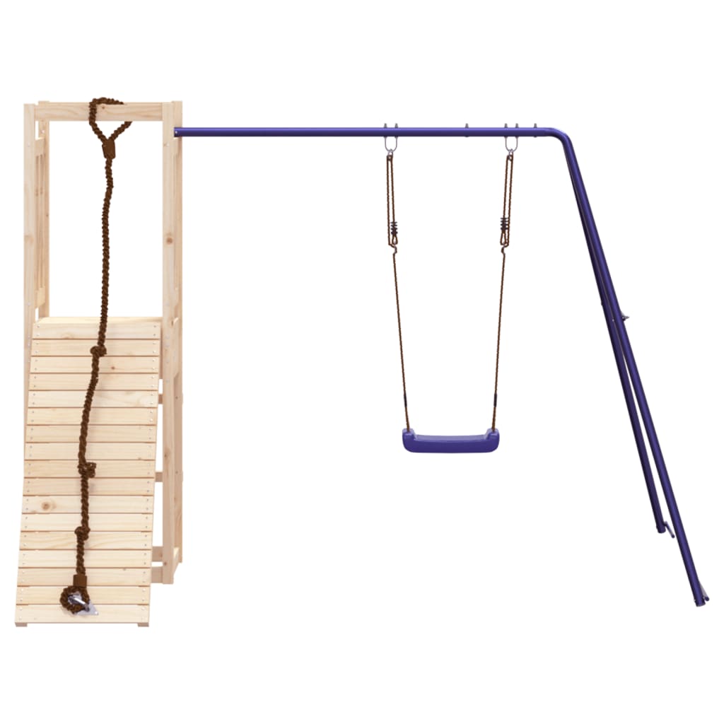 Spielturm aus imprägniertem Kiefernholz und massivem Douglasien- und Kiefernholz