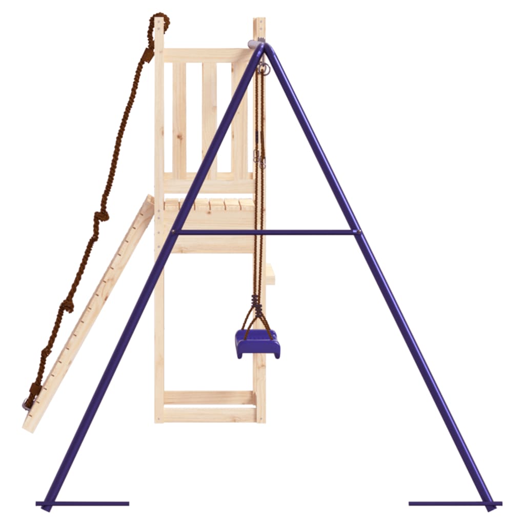 Spielturm aus imprägniertem Kiefernholz und massivem Douglasien- und Kiefernholz