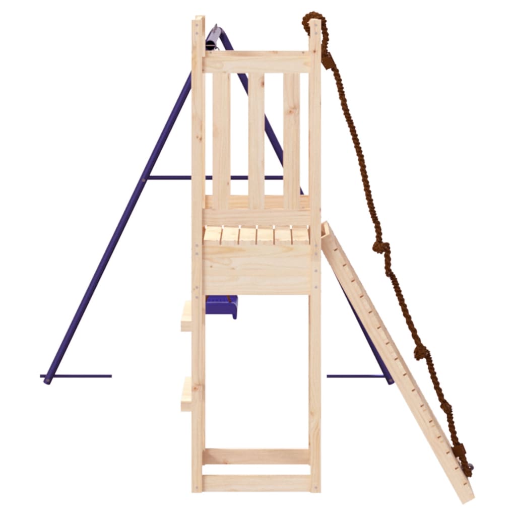 Spielturm aus imprägniertem Kiefernholz und massivem Douglasien- und Kiefernholz