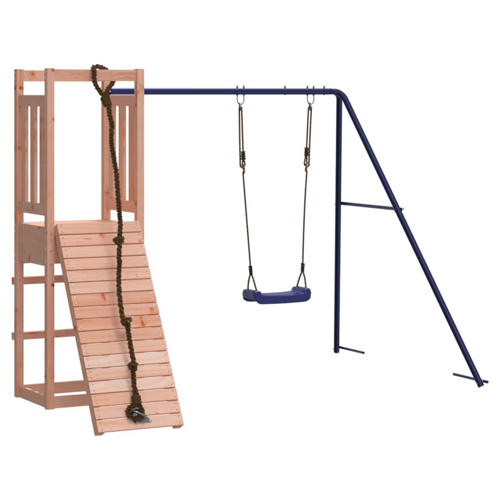 Spielturm aus imprägniertem Kiefernholz und massivem Douglasien- und Kiefernholz