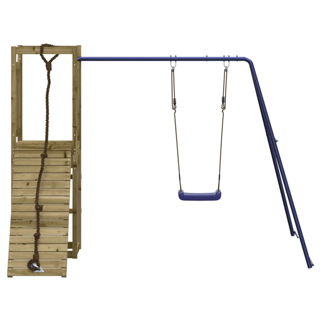 Spielturm aus imprägniertem Kiefernholz und massivem Douglasien- und Kiefernholz