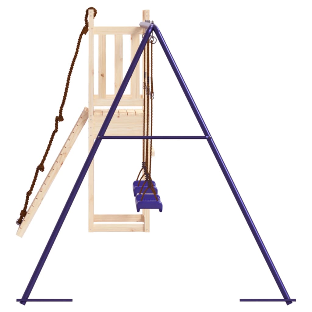 Spielturm aus imprägniertem Kiefernholz und massivem Douglasien- und Kiefernholz