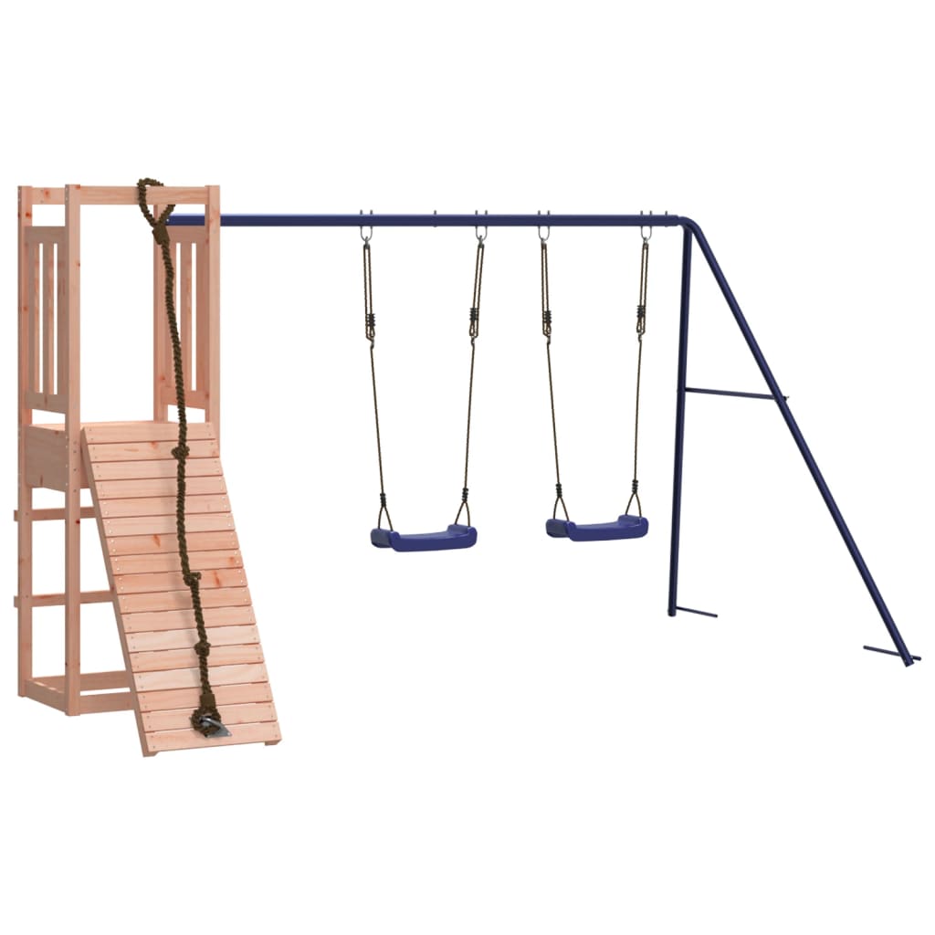 Spielturm aus imprägniertem Kiefernholz und massivem Douglasien- und Kiefernholz