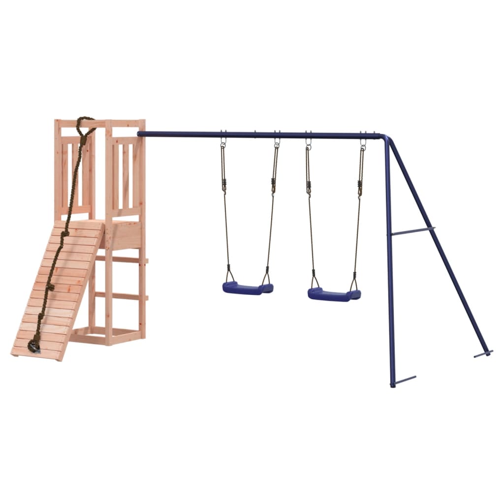 Spielturm aus imprägniertem Kiefernholz und massivem Douglasien- und Kiefernholz