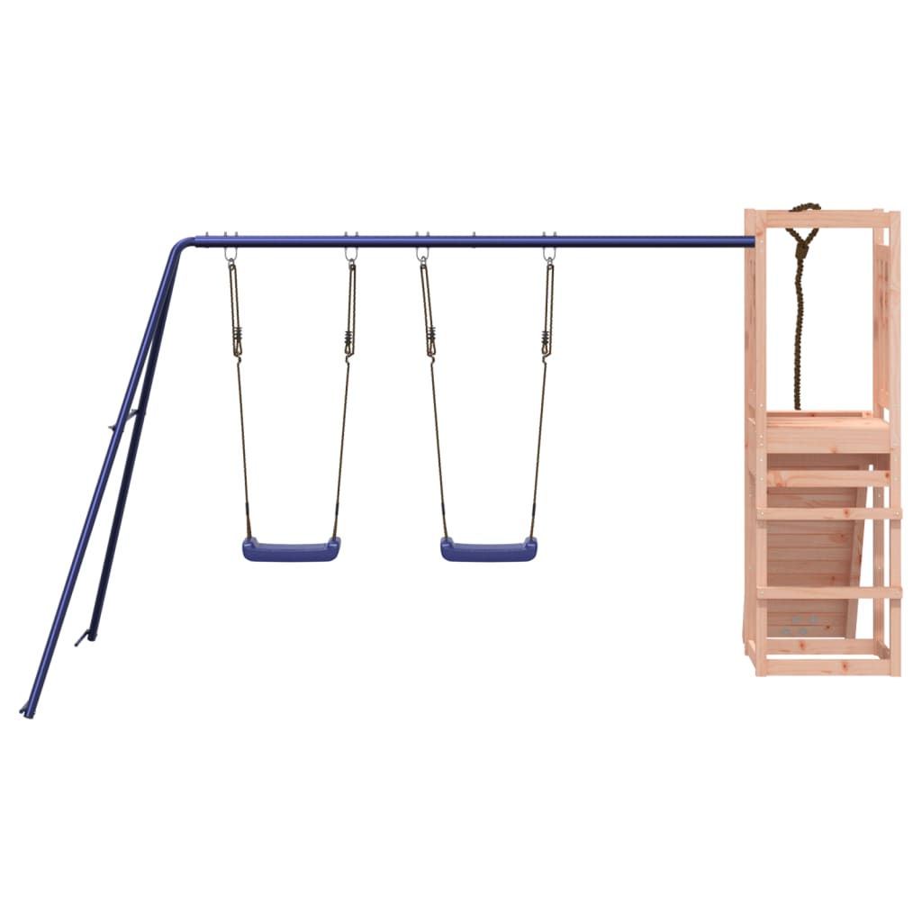 Spielturm aus imprägniertem Kiefernholz und massivem Douglasien- und Kiefernholz