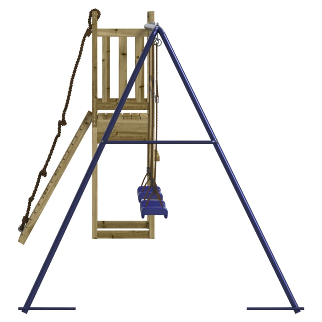 Spielturm aus imprägniertem Kiefernholz und massivem Douglasien- und Kiefernholz