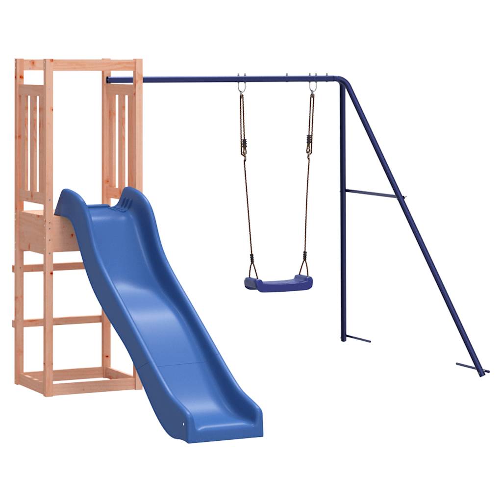 Spielturm aus imprägniertem Kiefernholz und massivem Douglasien- und Kiefernholz