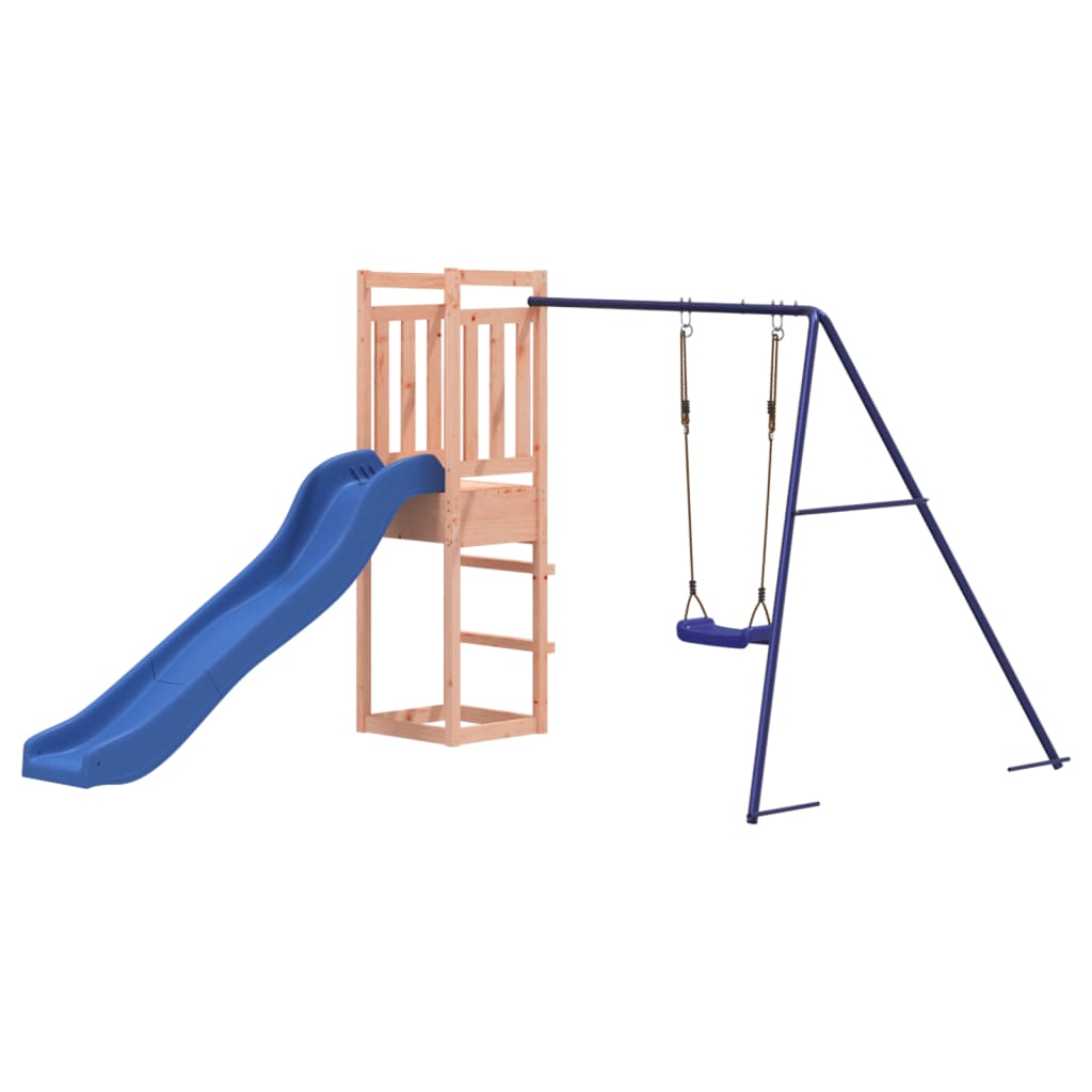 Spielturm aus imprägniertem Kiefernholz und massivem Douglasien- und Kiefernholz