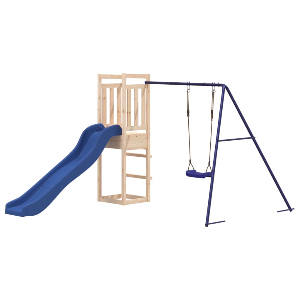 Spielturm aus imprägniertem Kiefernholz und massivem Douglasien- und Kiefernholz