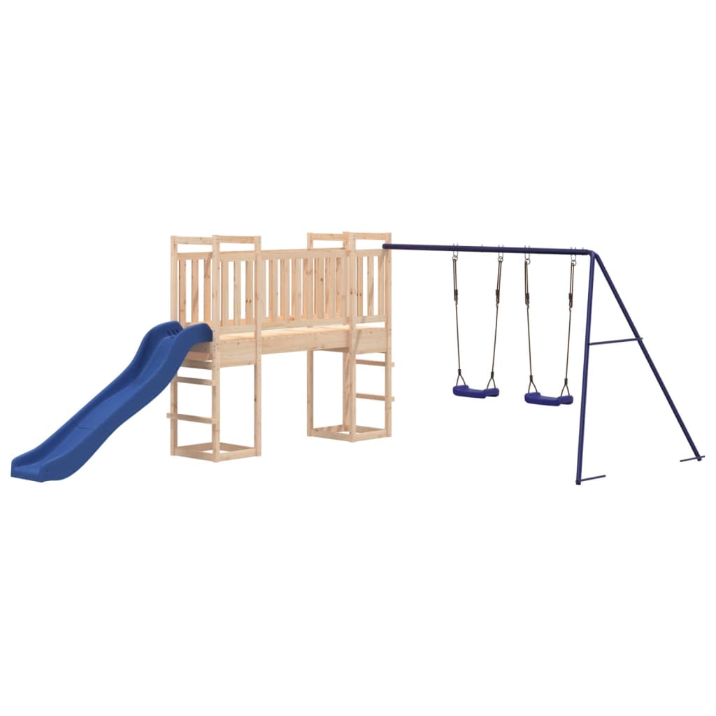 Spielturm aus imprägniertem Kiefernholz und massivem Douglasien- und Kiefernholz