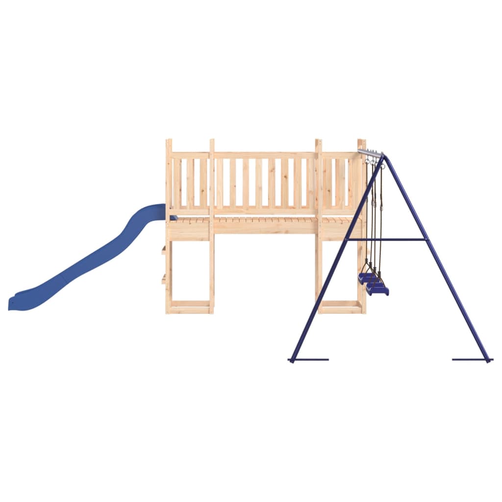 Spielturm aus imprägniertem Kiefernholz und massivem Douglasien- und Kiefernholz