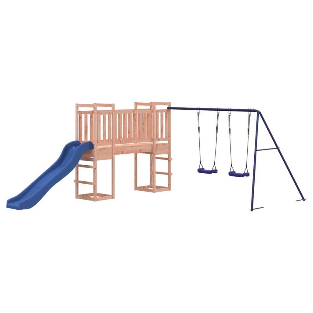 Spielturm aus imprägniertem Kiefernholz und massivem Douglasien- und Kiefernholz