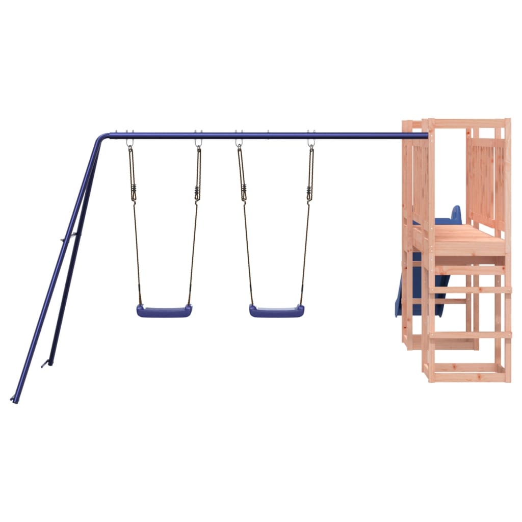Spielturm aus imprägniertem Kiefernholz und massivem Douglasien- und Kiefernholz