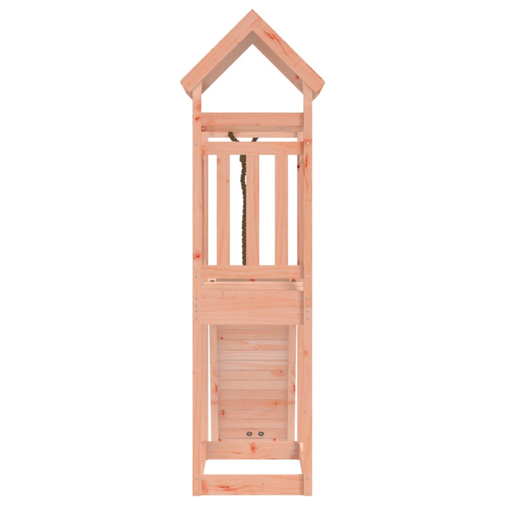 Spielturm mit Kletterwand aus imprägniertem Kiefernholz und Massivholz Douglasie
