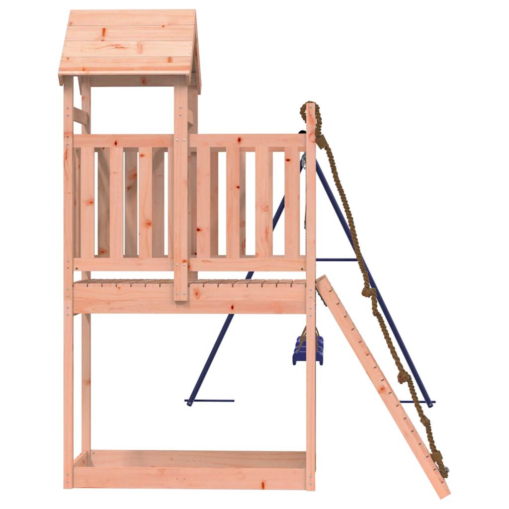 Spielturm aus imprägniertem Kiefernholz und massivem Douglasien- und Kiefernholz