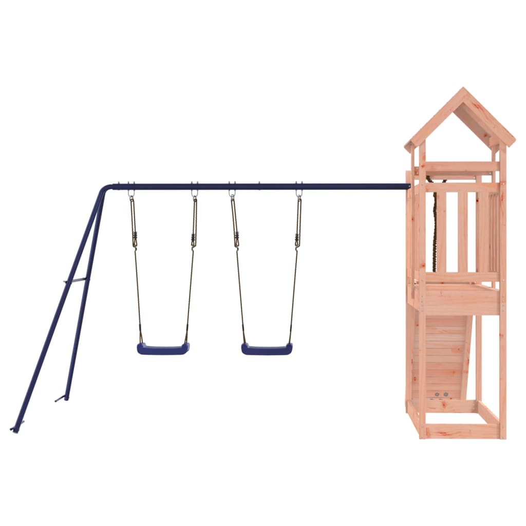 Spielturm aus imprägniertem Kiefernholz und massivem Douglasien- und Kiefernholz
