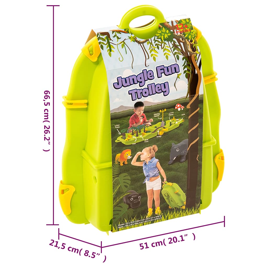 Wasserspiel-Koffer Jungle 51x21,5x66,5 cm Polypropylen - Yekta