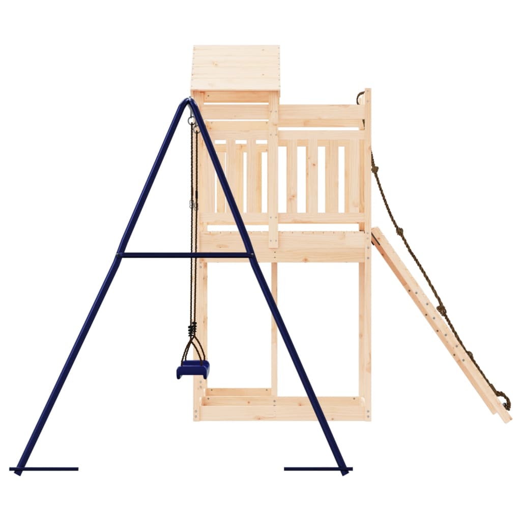 Spielturm aus imprägniertem Kiefernholz und massivem Douglasien- und Kiefernholz